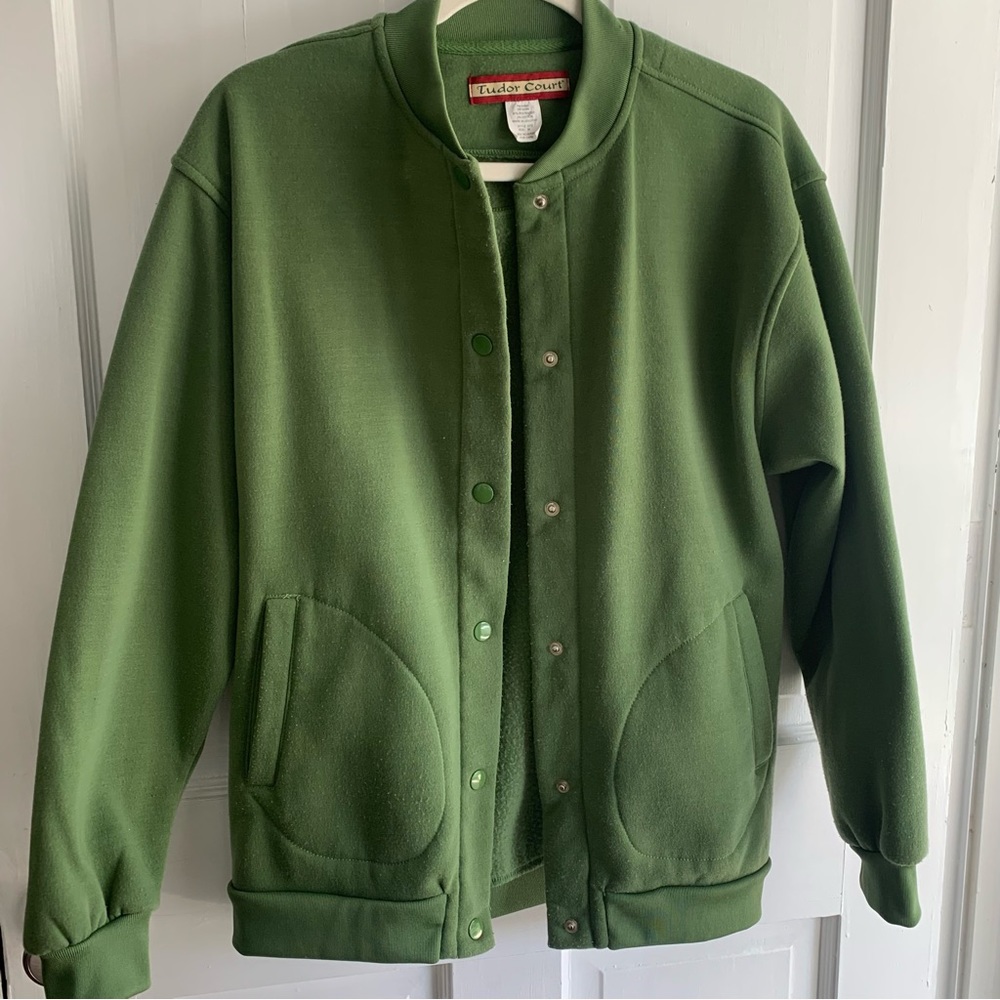 Vintage Green Bomber Jacket